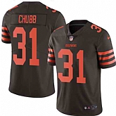 Nike Men & Women & Youth Browns 31 Nick Chubb Brown Color Rush Limited Jersey,baseball caps,new era cap wholesale,wholesale hats